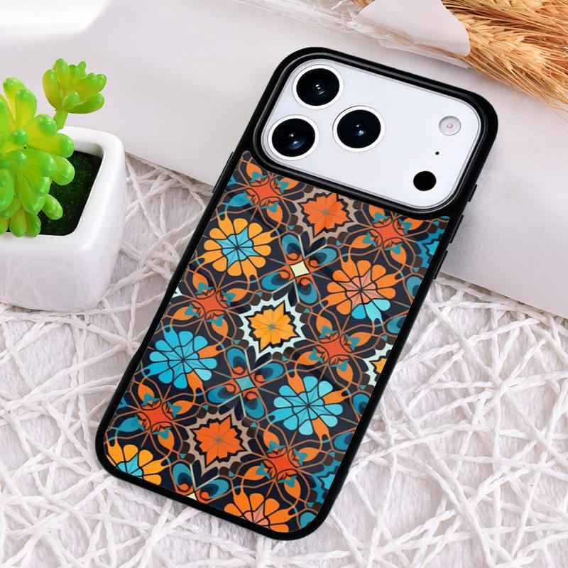 Ударопрочный чехол для телефона с узором марокской мозаики для iPhone 17 Air 16e 15 11 12 14 13 Pro Max Чехол Coque