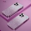 Luxury Gradient Glitter Plating Case For iPhone 16 15 Pro Max 14 Plus 13 12 Mini 11 X XR Xs 7 8 SE 2022 Silicon Protect Back Cover