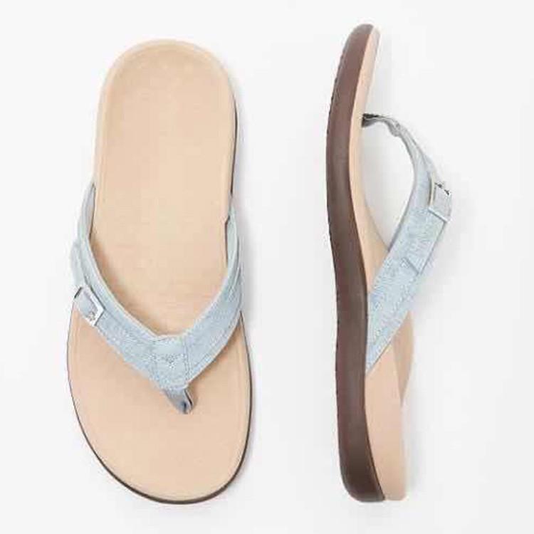 Foreign trade large size clip slippers women's new casual flat bottom PU large size casual flip-flops wish2025