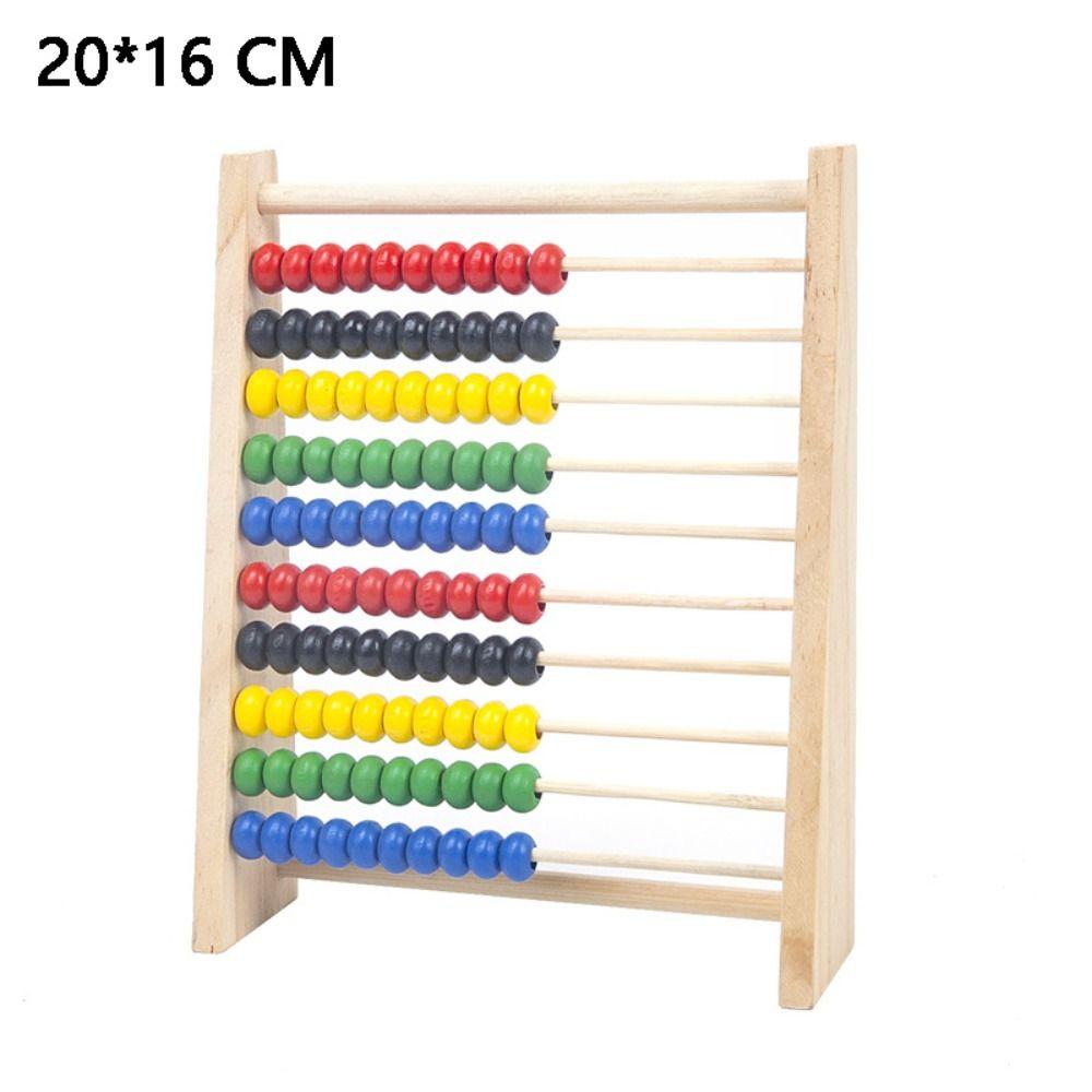 Деревянные счеты деревянные красные синие желтые счетные прочные бусины для дошкольного возраста