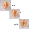 Medium Skin Tone Silicone Flexible Model Body Part Displays Set Simulation Body Pierce Tool Kit for Practice