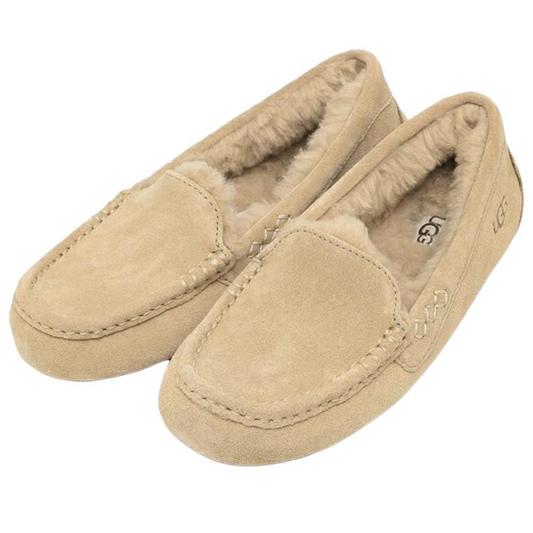 UGG Ansley Модные удобные мокасины Женские кроссовки Бежевые 1106878-SAN