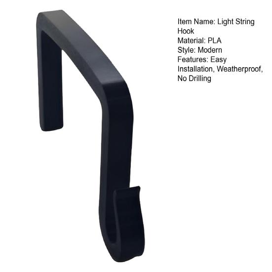 1/2/3/4/5/6/12 шт. Крючок для гирлянды Легкая установка Без сверления Крючок для шнуров гирлянд Баннеров Погодоустойчивый Без инструментов Крючок для гирлянды