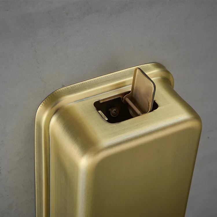 Черный Нержавеющая Сталь 304 Ванная Комната Жидкое Мыло Античный Дозатор Шампуня Золотой Полированный Настенный Аксессуары для Ванной Комнаты