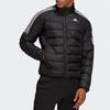 adidas Спортивная куртка с хлопковой подкладкой и воротником-стойкой с логотипом, мужская верхняя одежда, черная GH4589