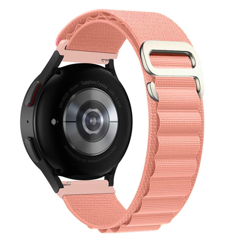 Совместим с Huawei GT6/5/4 Pro и Samsung Watch7/6, Универсальный альпийский нейлоновый ремешок-петля 22 мм.