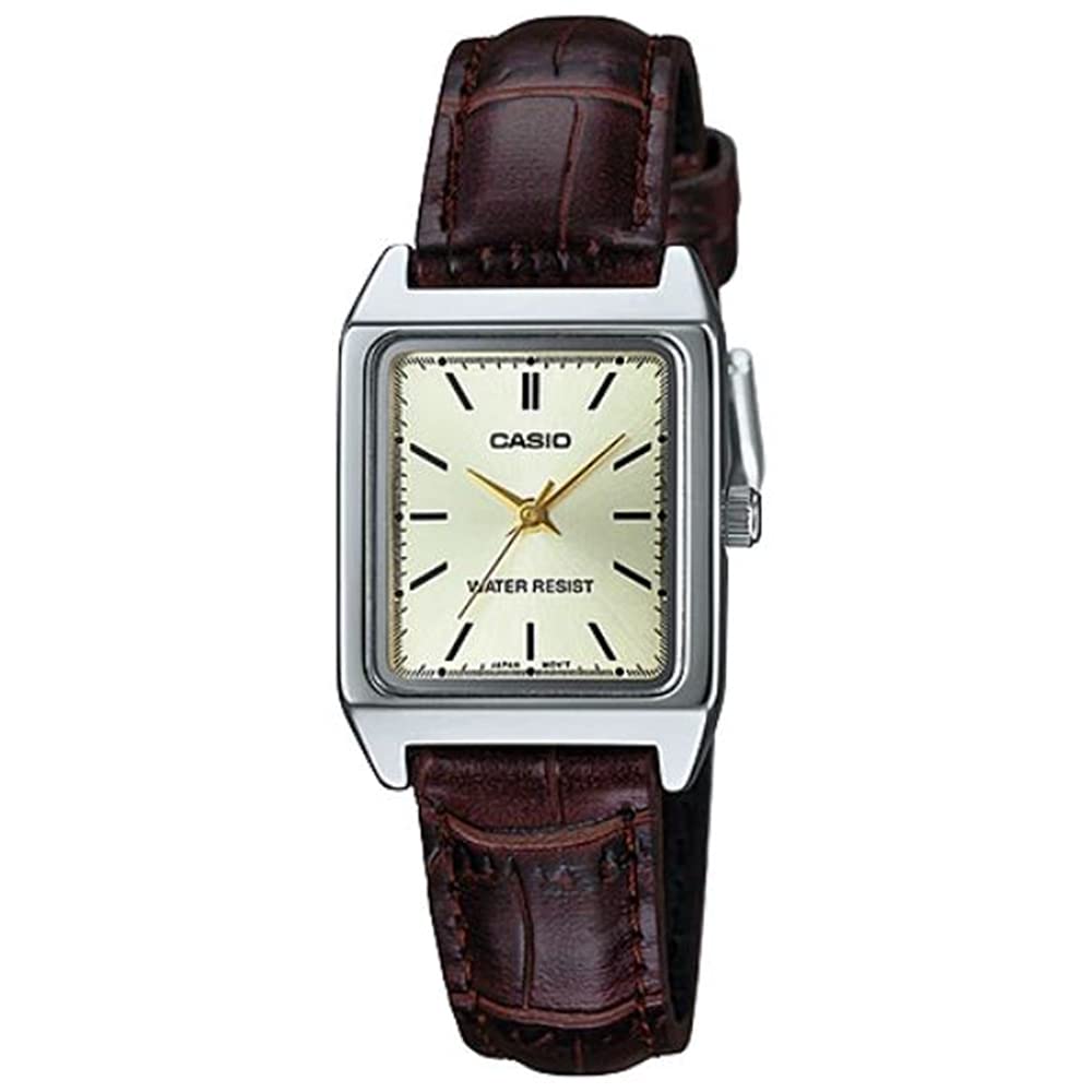 Б/у кварцевые часы Casio Шампанское Золото Женские LTP-V007L-9E