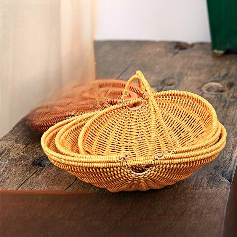 Outdoor PP Woven Picnic Storage Basket Set