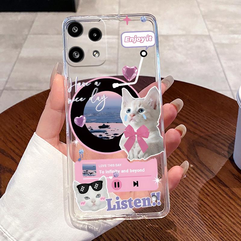 Casing For Nothing Phone 3a Lite Case Aesthetic Cute Cat Astronaut Transparent Soft Silicone Back Cover Phone3aLite Phone Case