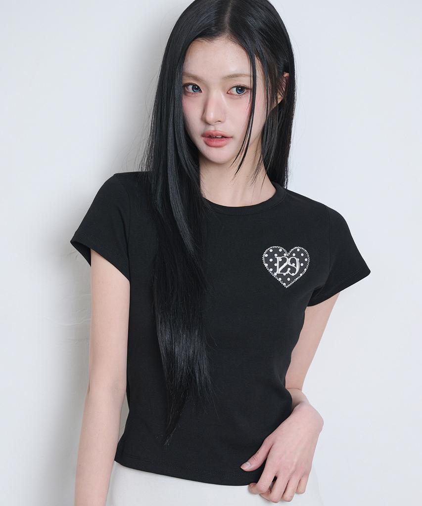 ILLIGO 129 Dot Fitted T-Shirt Black