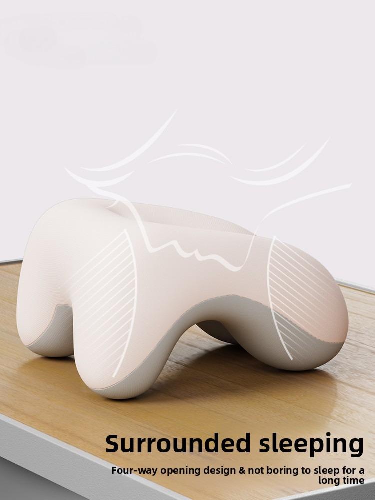 Memory Foam Office Chair Head Support Pillow for Computer Chairs Adjustable Headrest Nap Pillow for Sleeping Working Removable