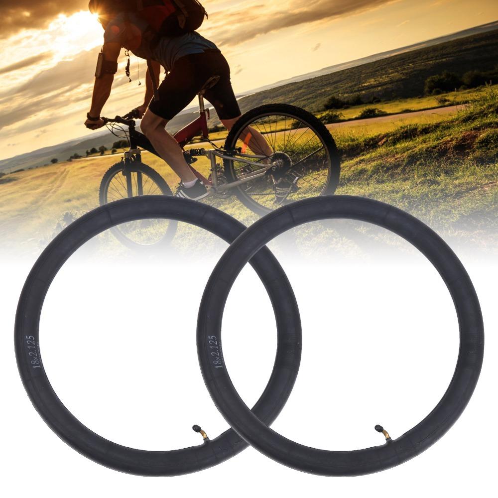 2PCS Black Inner Tube Replacement 18x2.125 inch Bike Replacement Tubes Bicycle Maintenance