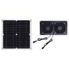 Solar Powered Exhaust Fan 12W 18V Monocrystalline Silicon Solar Panel Dual Fan Ventilator Kit for