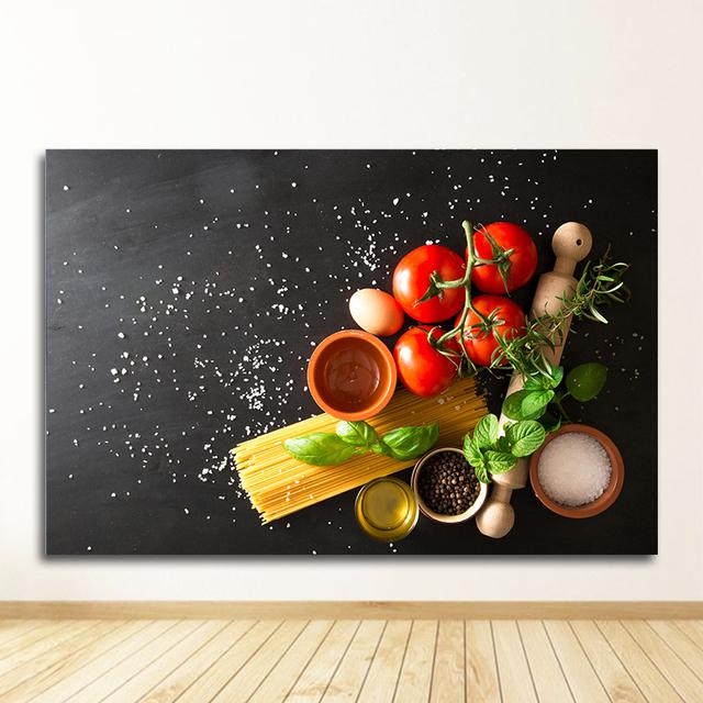 Пищевые зерна, специи, постеры и принты, настенные художественные картины для гостиной, приправы, перец, украшение для кухни, холст, картины