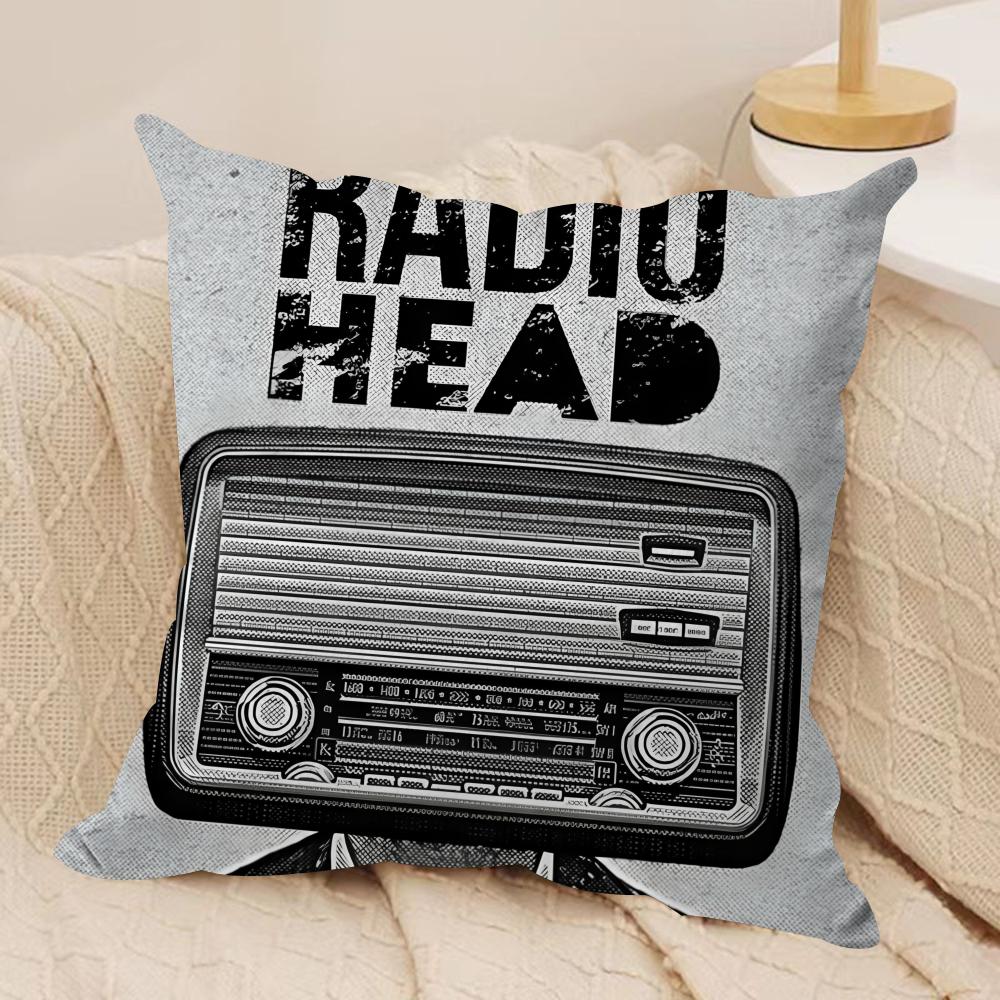 B-Британская группа Radioheads Наволочка Шелковистый Короткий Плюш Невидимая Молния Пылезащитная Наволочка для Дивана Для Домашнего Декора