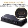 Elecom Переключатель HDMI, 4K 60 Гц (18Gbps), 4 входа, 1 выход, совместимость с HDCP 2.2, ручное переключение, питание от сети переменного тока, черный, DH-SW4KP41BK