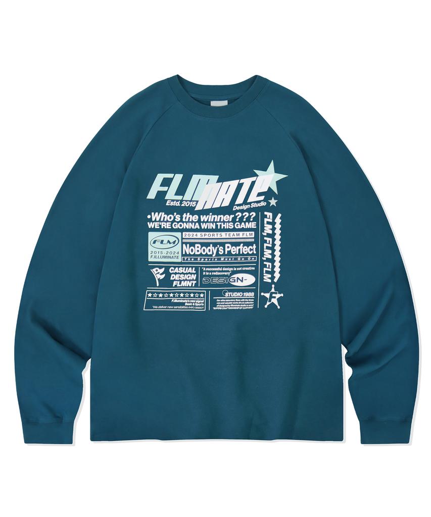 FILLUMINATE Sports Layout Long Sleeve-Blue