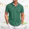Men's Casual Short-sleeved Shirt Slim Fit Stylish Men's Print