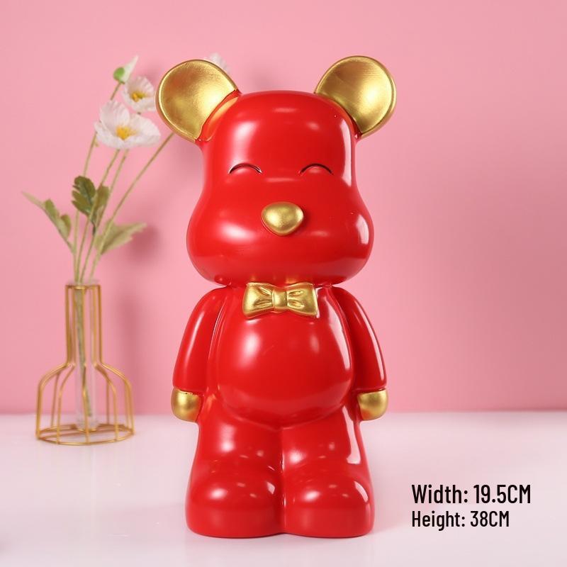 Modern Minimalist Bear Money Box: Child's Savings & Withdrawal Toy, Trendy Living Room Decor