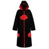 Naruto Akatsuki Red Cloud Cloak - Uchiha Itachi Costume for Halloween.