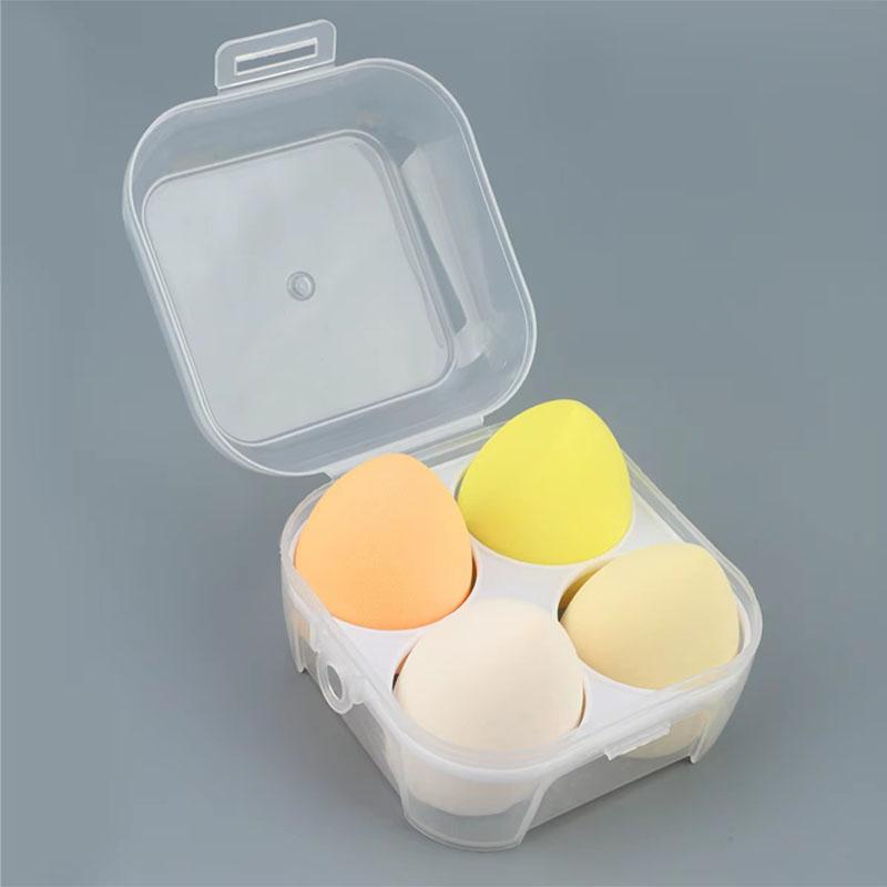 4/8/16pcs Fashion Sponge Makeup Puff Dry And Wet Dual-Purpose Makeup Egg Puff Makeup Egg Sponge Ball Super Soft Makeup Egg Box