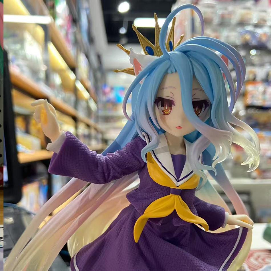 19СМ Аниме NGNL No Game No Life Белый "Фигурка Аниме ПВХ Аниме Фигурки Действия Модель Коллекция Украшение Аниме Модель Игрушка Подарок