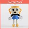 Очаровательная 9-дюймовая модель Мисс из игры Cuphead. Плюшевая фигурка Чалиса Мягкая набивная кукла для детей Подарок