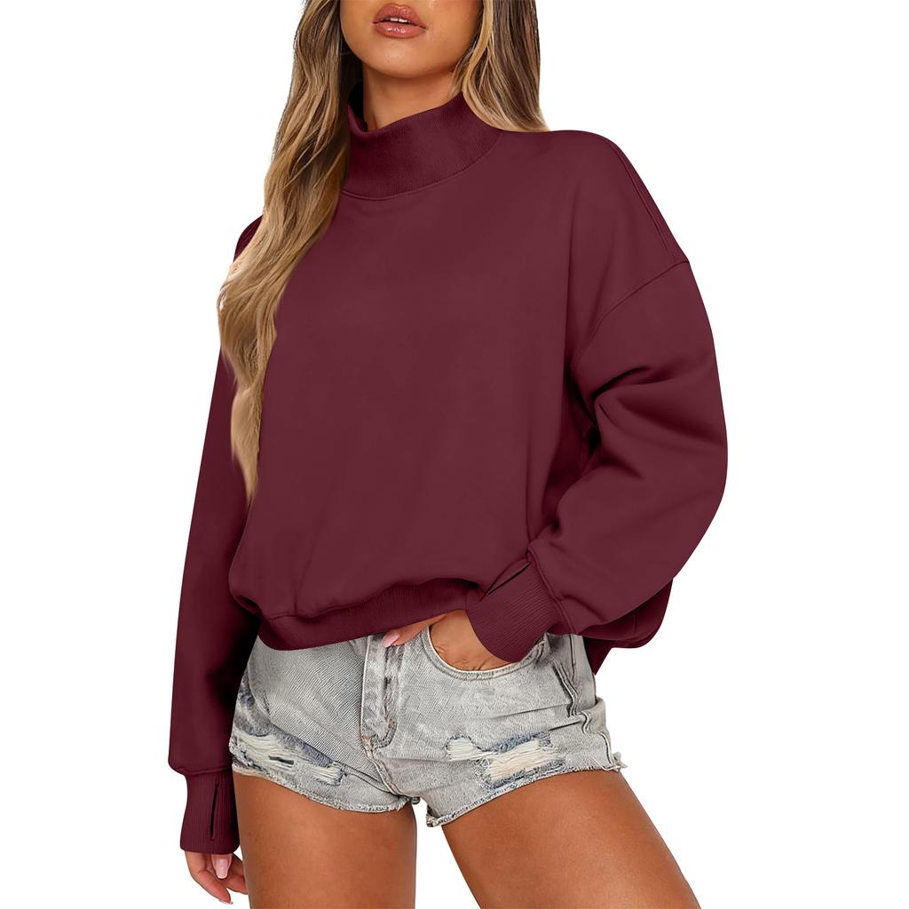 Women's Sweatshirt Long Sleeve  Casual Comfort Loose Lightweight Women's Sweatshirt