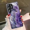 Фантазийный Фиолетовый Узор Стеклянный Чехол для Телефона Подходит для Samsung Galaxy S26 S25 S24 S23 S22 S20 FE Ultra Plus Противоударная Задняя Крышка