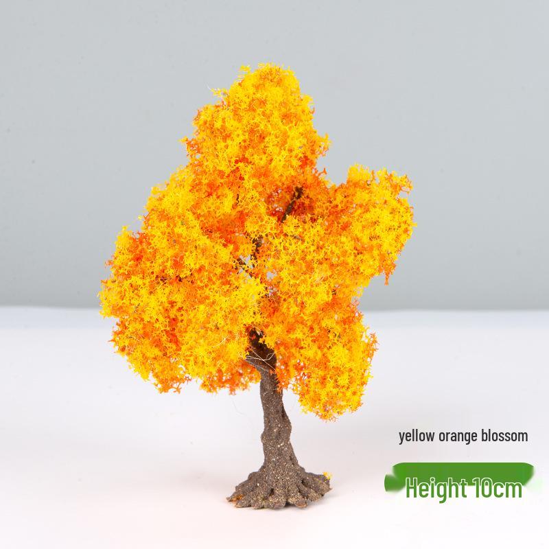 DIY Handmade Architectural Sand Table Model: Garden Scene with Micro Landscape Miniature Trees