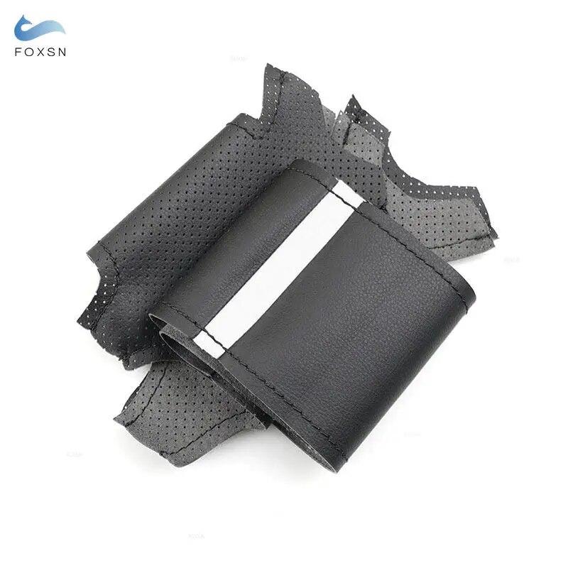 Braid Steering Wheel For Mini Hatchback Clubman Clubvan Convertible Coupe Roadster 3-Spoke Car Steering Wheel Leather Cover Trim