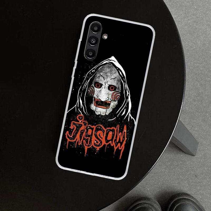 The Jigsaw Killer Horror Phone Case Cover for Samsung Galaxy A17 A16 A26 A36 A56 A57 A37 A15 A25 A35 A55 A14 A24 A34 A54 A13 A23