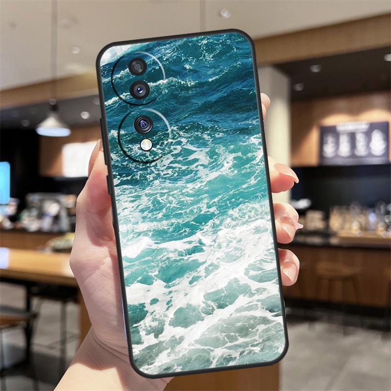 Синие Морские Волны Чехол для Honor Magic 8 6 7 Pro Honor 400 200 70 90 Lite X8b X8c X9a X9b X9c X9d Win RT Чехол