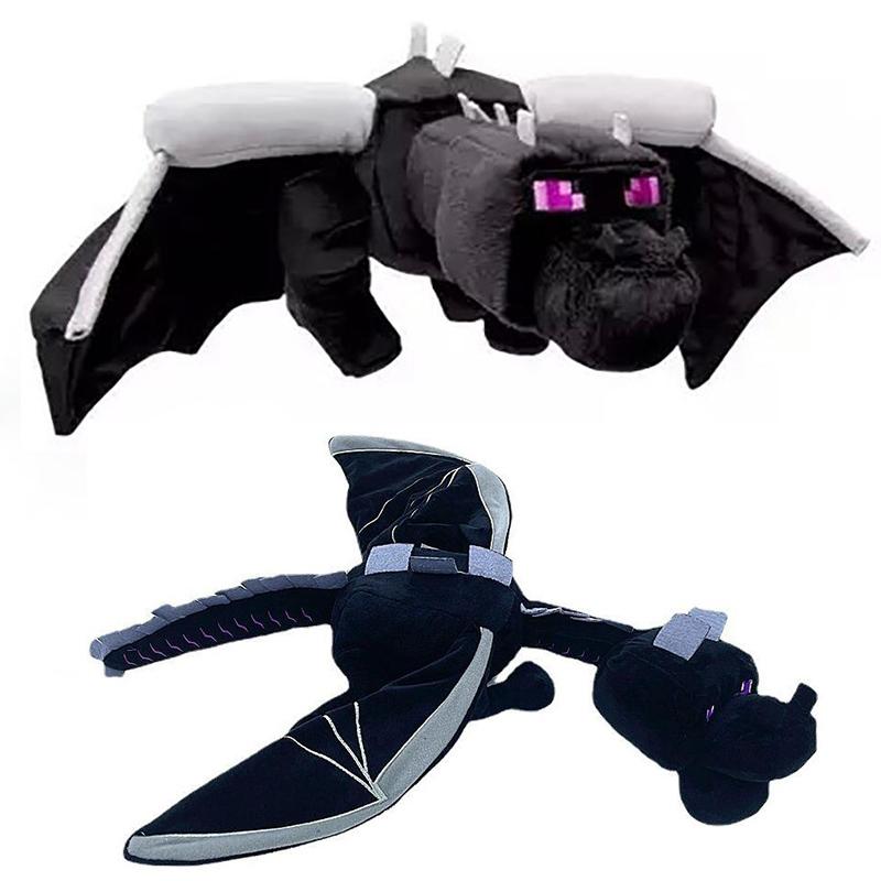 Ender Dragon Enderdragon Plush Toys Doll Black Ender Dragon Plush Soft Stuffed Animals Toys Gifts for Children Kids