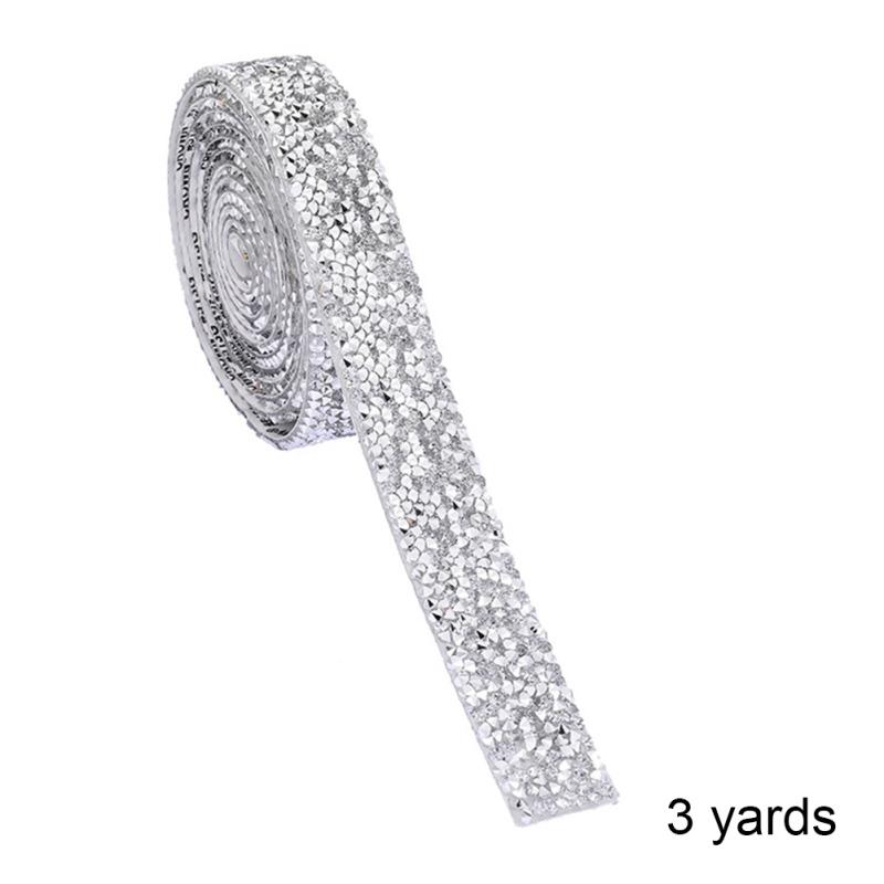Лидер продаж, 1 рулон 3 ярдов, смоляная наклейка с бриллиантами, блестящая наклейка со стразами, самоклеящаяся наклейка со стразами