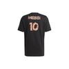 adidas Мужские черные футболки для футбола Месси, умеренный прямой крой, HT5182
