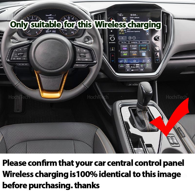 Phone Wireless Charging Silicone Pad for Subaru CrossTrek GU 3th 2024 2025 Central Control Charger Protector Cover Non-Slip Mat