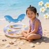 Надувной круг для плавания Dream Wings из ПВХ с блестками и цветами - Утолщенный для детей