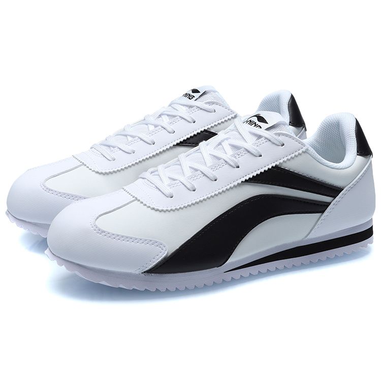 Li Ning 3K Классические повседневные кроссовки с низким верхом женские кроссовки черные белые AGCR004-2