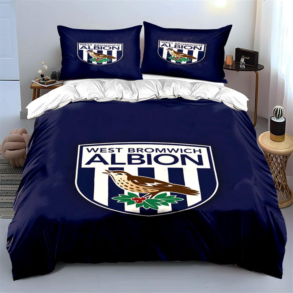 West Bromwich Albion logo. Bedding sets Duvet cover sets Duvet covers Pillowcases(1*Duvet Cover 2*Pillowcases without duvet insert)