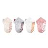 4Pairs/Set Cotton Breathable Children Socks Spring Summer Thin Baby Mesh Short Sock Boys Girls Cute Cartoon Non-slip Floor Socks