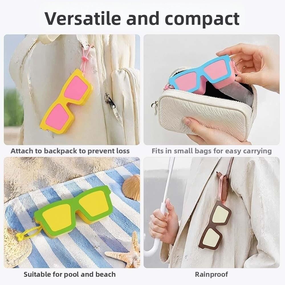 Food Grade Silicone Glasses Bag Vibrant Color Novelty Eyewear Organizer Desk Storage