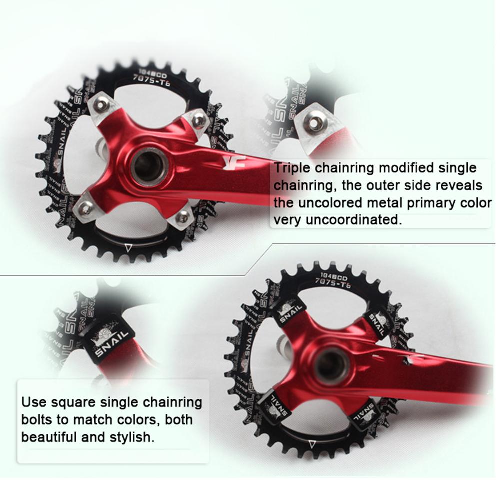 Road Bike MTB Crankset Fixed Nut Square Plate Nail Crankset Bolts Chainring Bolt Chainwheel Screws