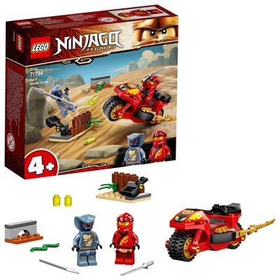 LEGO Ninjago Мотоцикл Кая с лезвиями 71734 Игрушечный мотоцикл ниндзя для мальчиков от 4 лет и старше