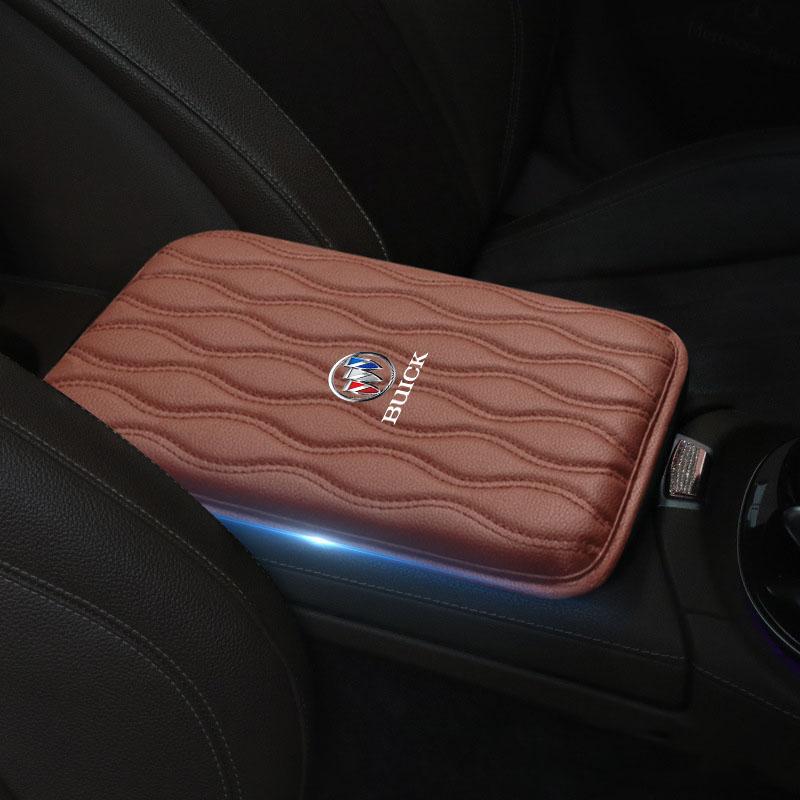 1Pcs Leather Auto Armrest Pads Protective Waterproof Hand Cushion For Buick Envision GS GL6 GL8 Avenir Riviera Lesabre Velite Verano