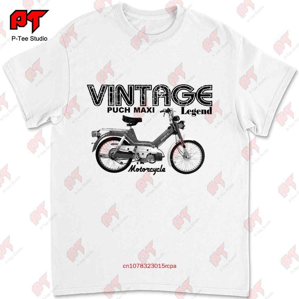Футболка Puch Maxi Vintage Мотоцикл Классический Велосипед DC1Z