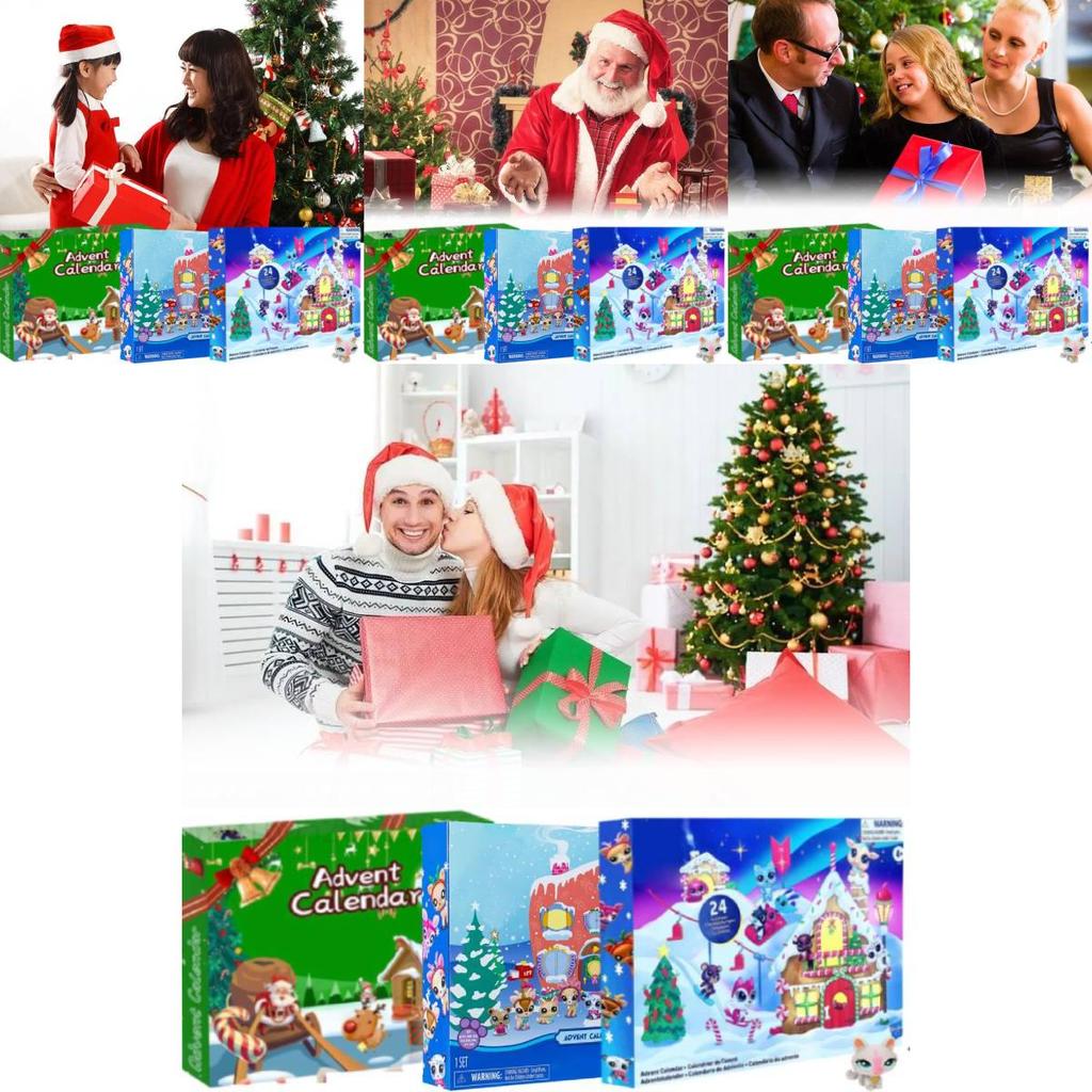 24 дня Рождества Аниме Персонаж Слепая Коробка Адвент-Календарь Идеально подходит для семейного удовольствия