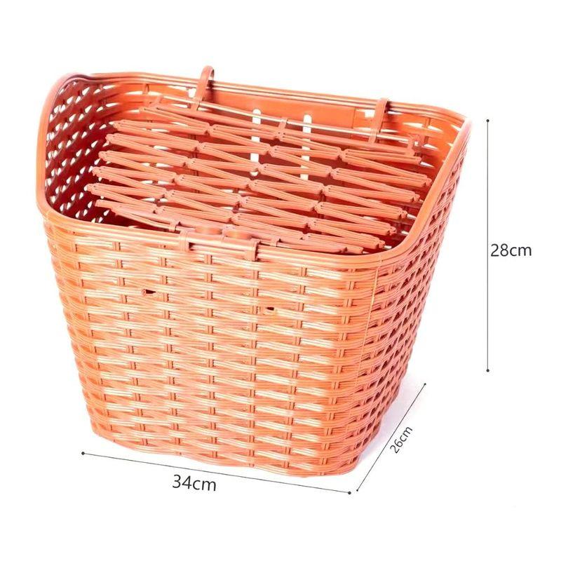 New Plastic Electric Bike Basket 3 Colors Waterproof D-shaped Baskets Rainproof 2 Styles Bicycle Wicker Cycling Accessories