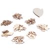 400 шт. Деревянные полые сердечки-чипсы декоративные деревянные срезы поделки для свадебной вечеринки