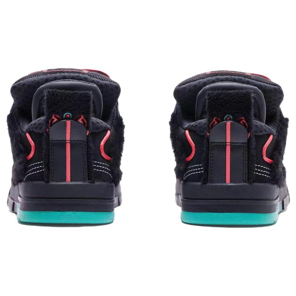 Li Ning Weiw Pro удобные универсальные нескользящие амортизирующие износостойкие низкие кроссовки для скейтбординга мужские черные AECS005-1